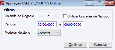 Apuração CSLL PIS/COFINS Online