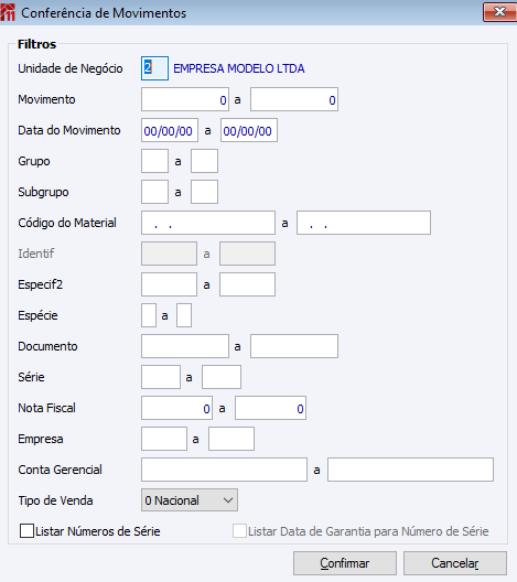 Conferência de Movimentos