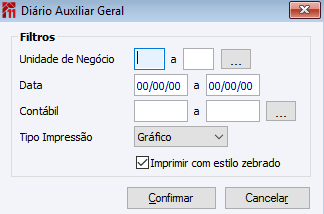 Diário Auxiliar Geral