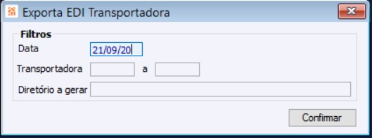 Exporta EDI Transportadora