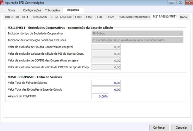 Apuração EFD Contribuições