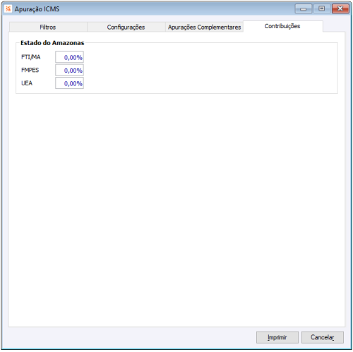 Apuração ICMS