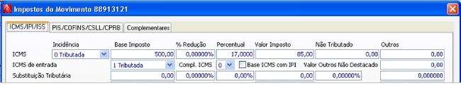 CM Estorno de ICMS - PE4