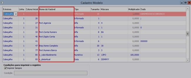 Cadastro Modelo