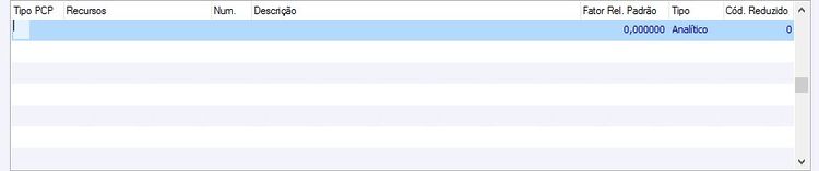 Campos Cadastro Processos/Recursos/Operações Engenharia