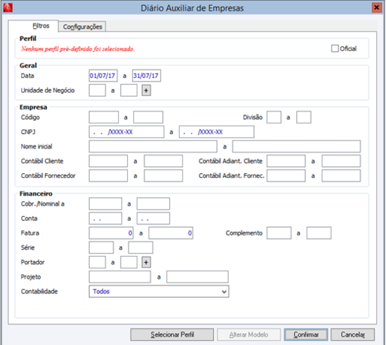 Diário Auxiliar de Empresas