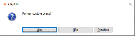 Formar custo e preço?