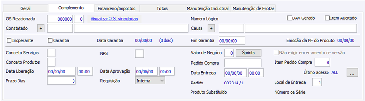 Guia Complemento - Item OS