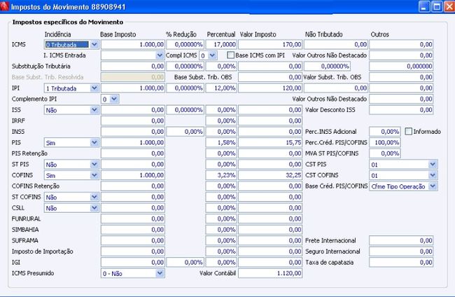 Impostos do Movimento