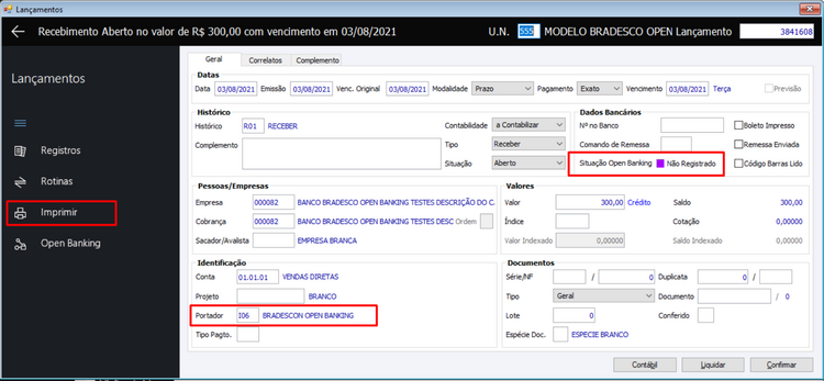 Lancamento_Bradesco_Status_NãoRegistrato