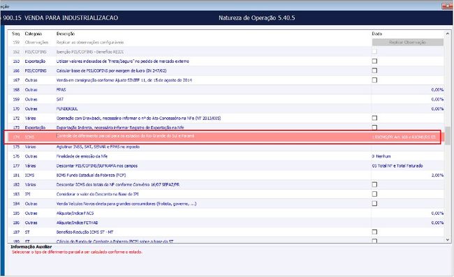 Nota Fiscal com Diferimento Parcial