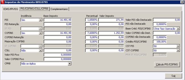 Notas Fiscais de Importação