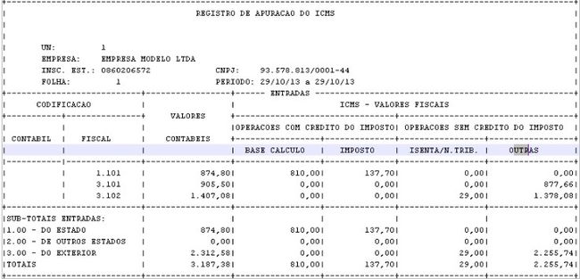 Notas Fiscais de Importação