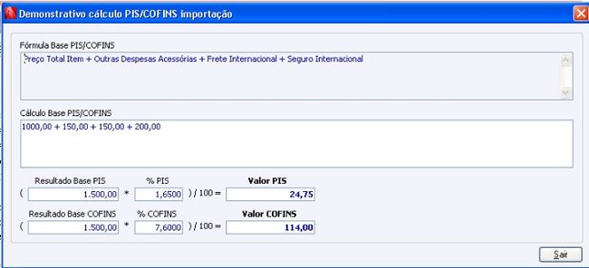 Notas Fiscais de Importação