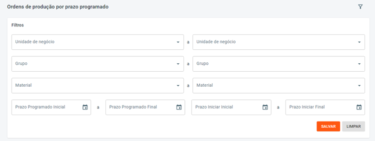 Portal Indústria OP Prazo Programado