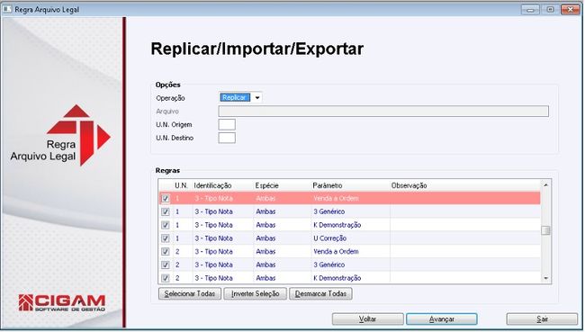 Regra Arquivo Legal